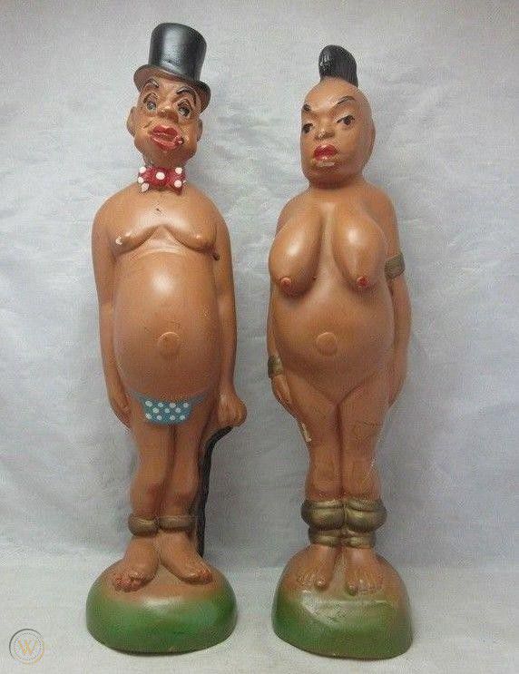 Black Americana Chalkware Carnival Statue