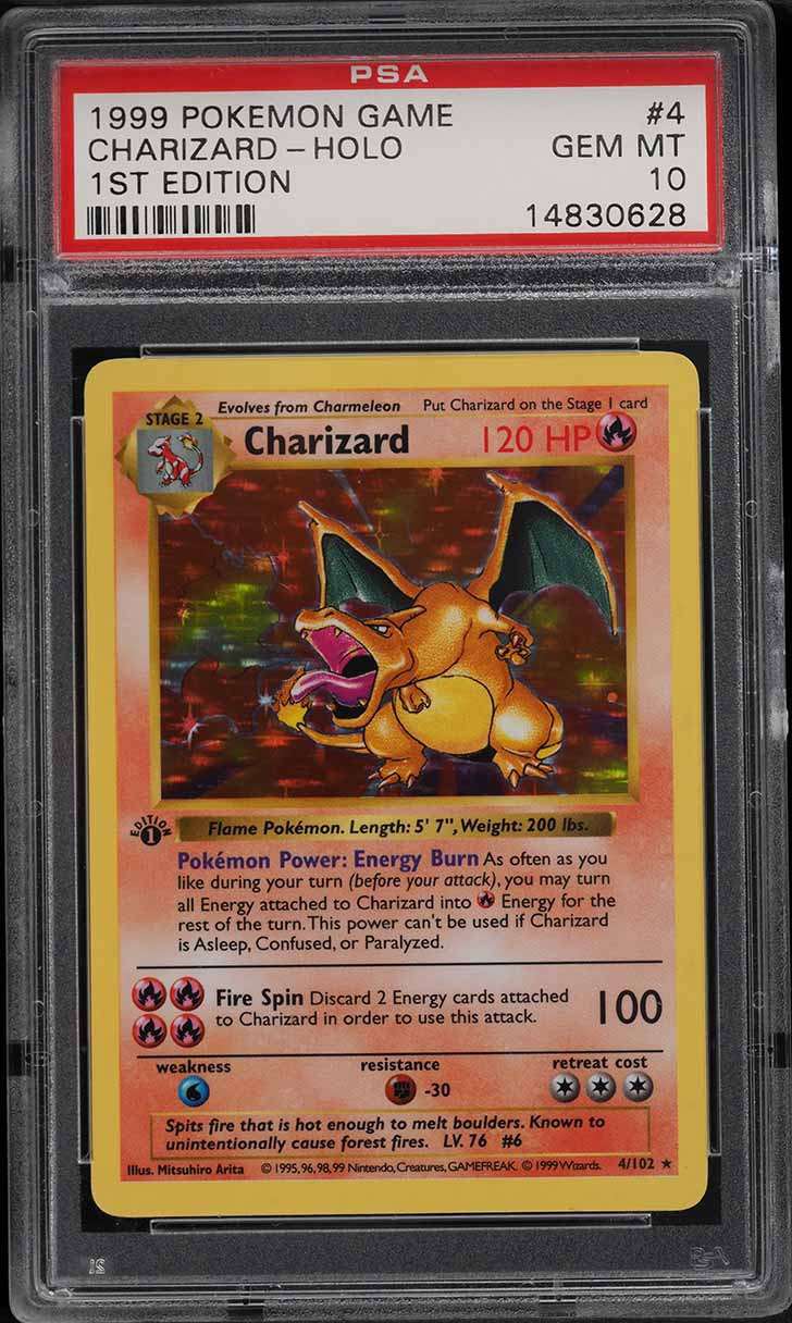 Charizard First Edition Holographic Base Set #4