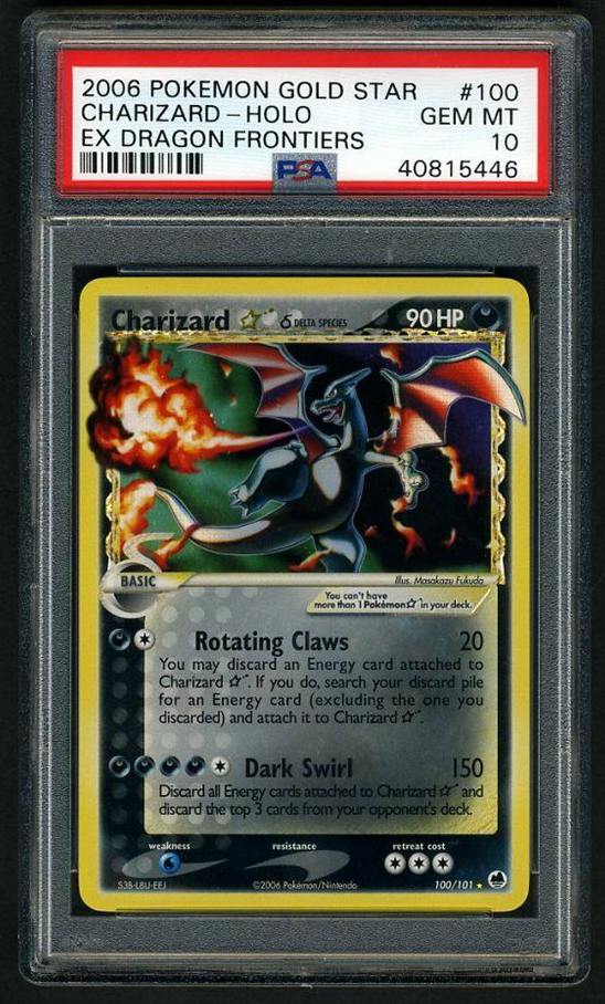 EX Dragon Frontiers Charizard Gold Star #100