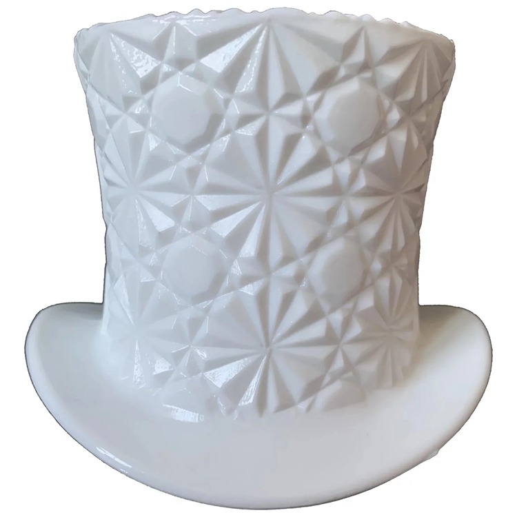 Fenton Daisy & Button Milk Glass Top Hat