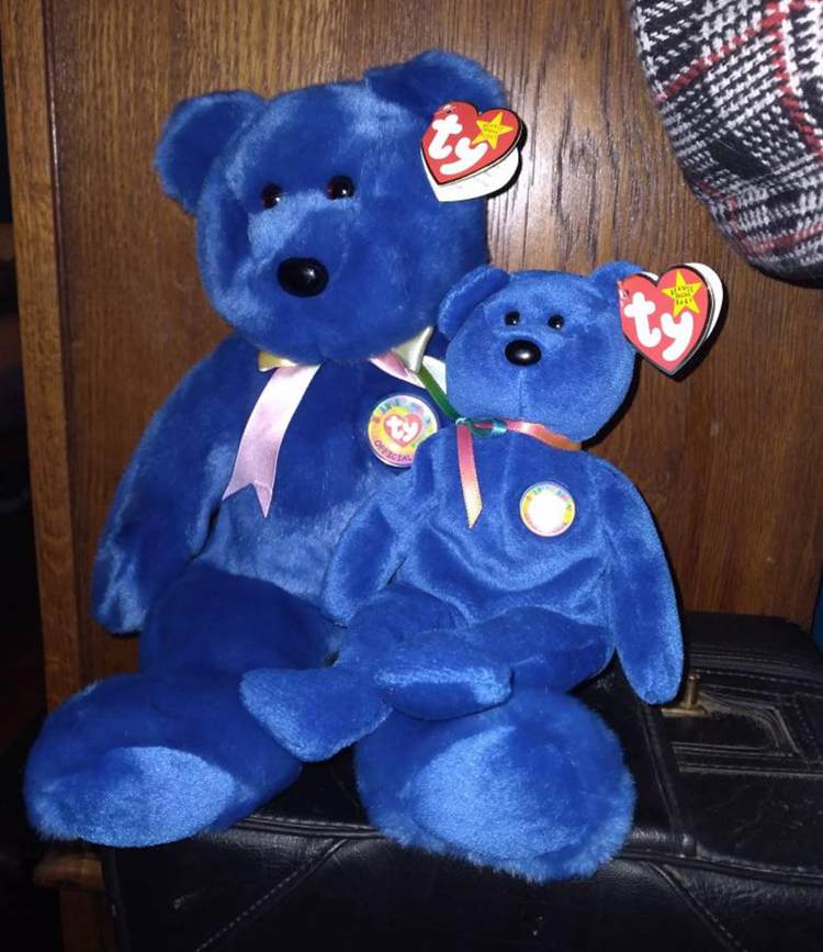 First Clubby beanie baby official club set with errors