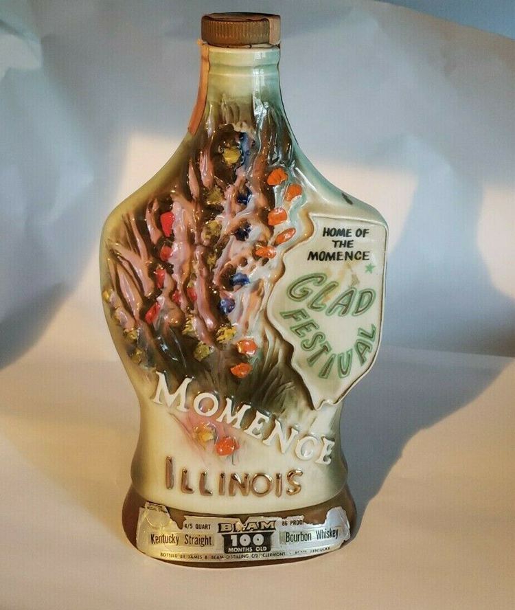 Jim Beam Illinois Momence Glad Festival Whiskey Decanter