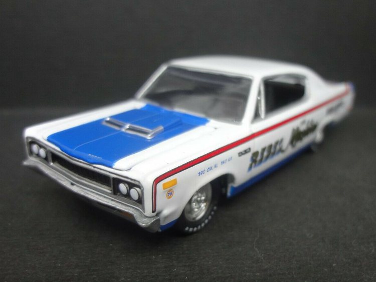 Johnny Lightning 1970 AMC Rebel Machine frost white