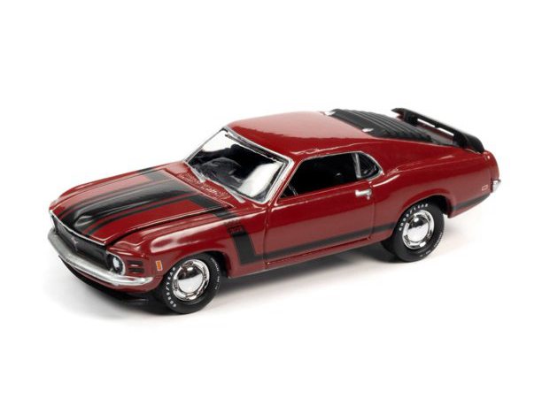 Johnny Lightning Ford Mustang Boss 302 in Candy Apple Red