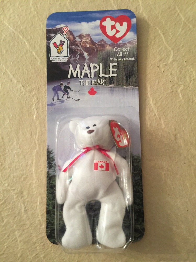 Maple The Bear-1996 McDonalds Ty Beanie Baby