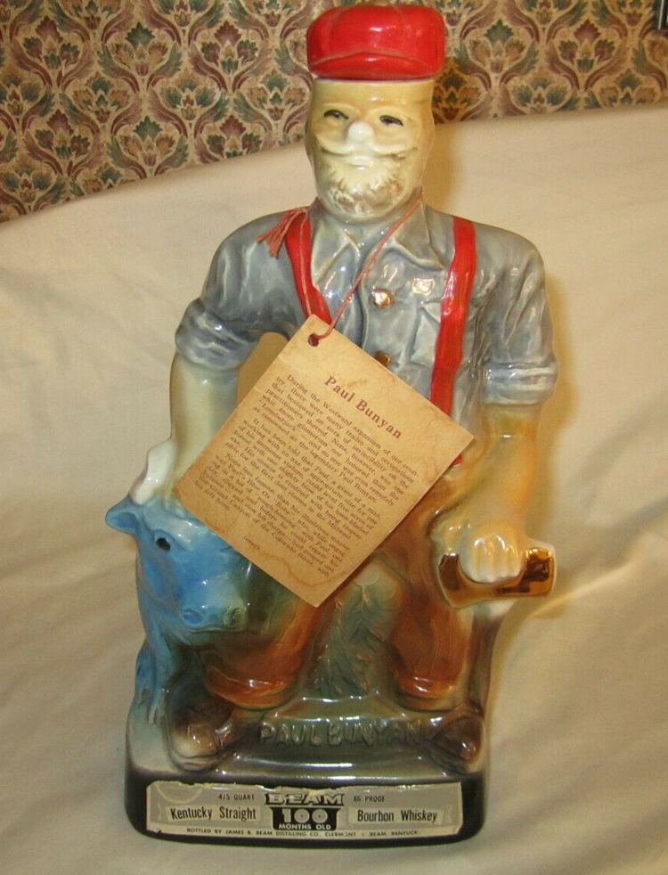 Paul Bunyan Minnesota Centennial Jim Beam Whiskey Decanter