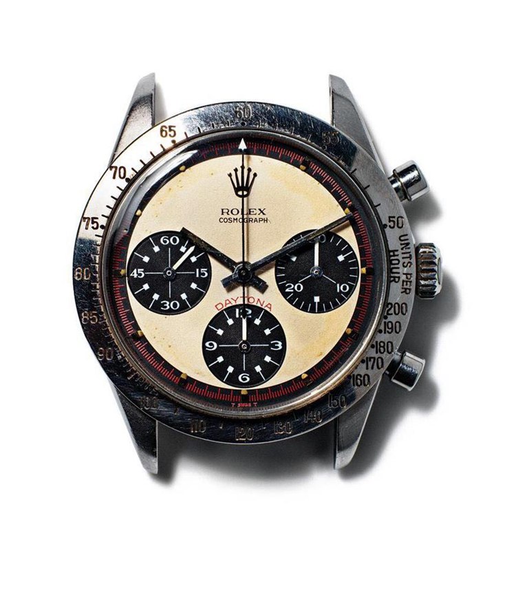 Paul Newman's own Rolex Cosmograph Daytona Reference 6239 (photo by Henry Leutwyler for WSJ Magazine)