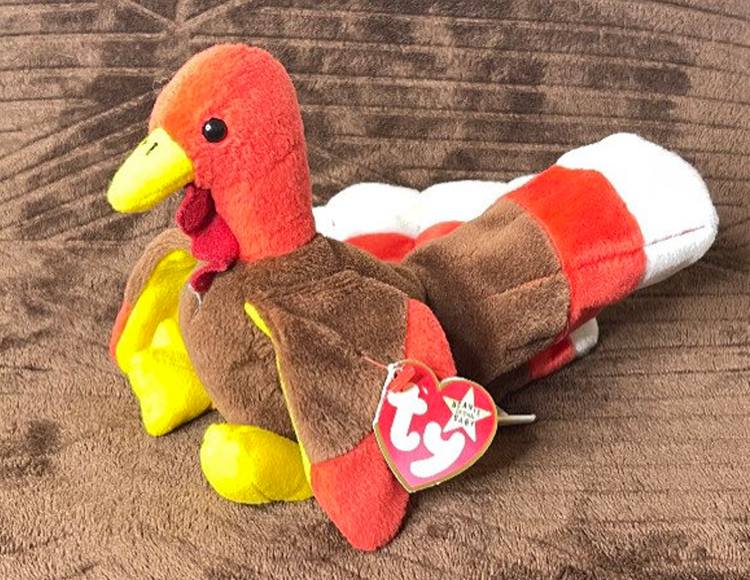 RARE TY Gobbles The Turkey original Beanie Baby