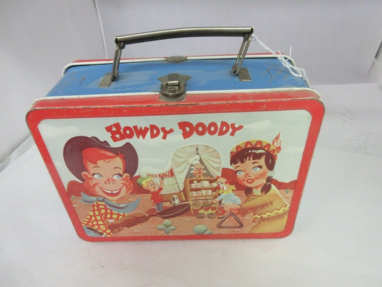 VINTAGE ADVERTISING 1954 HOWDY DOODY TIN LUNCHBOX LUNCH BOX