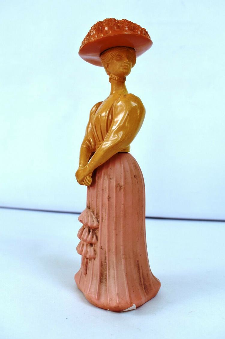 Vintage Avon Fashion Figurine Gay Nineties Unforgettable Cologne Decanter