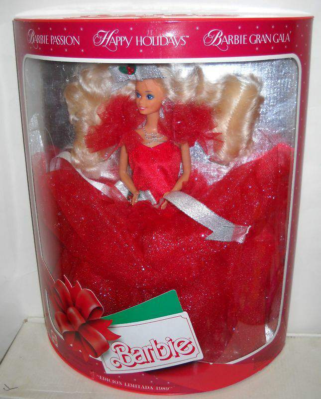 1988 (1st Edition) Happy Holidays Barbie