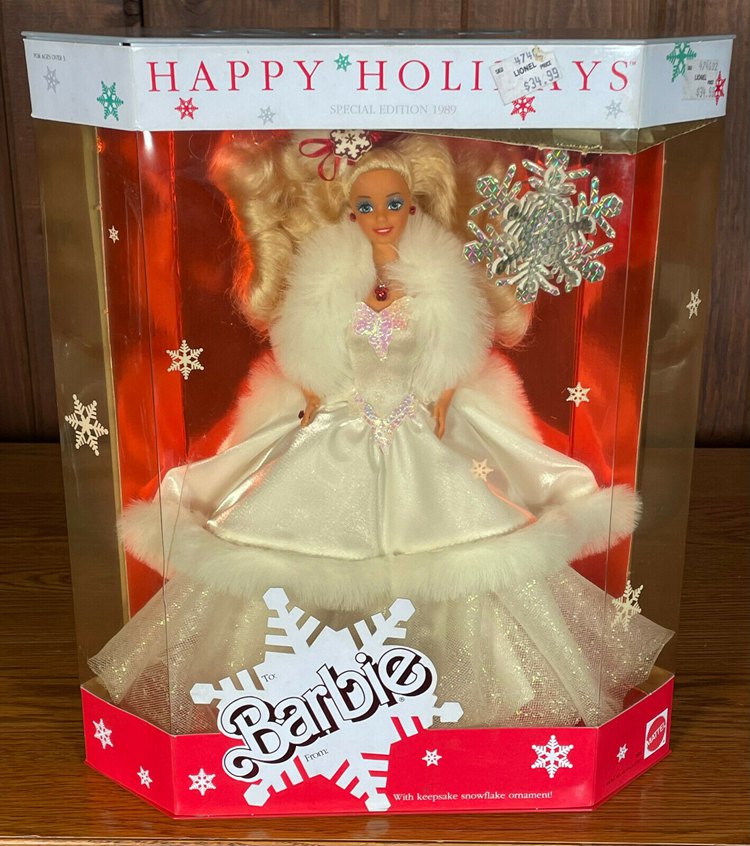 1989 Happy Holidays Barbie