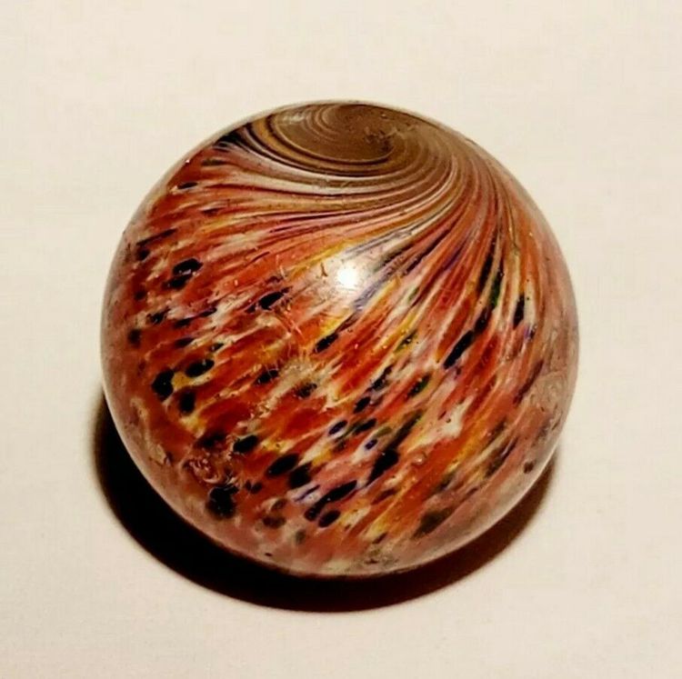 HUGE Antique German Handmade Onionskin Marble
