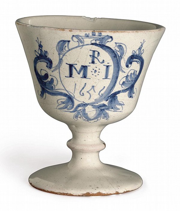 London Delft Blue & White Goblet