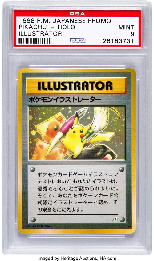 Pikachu illustrator Pokemon Card