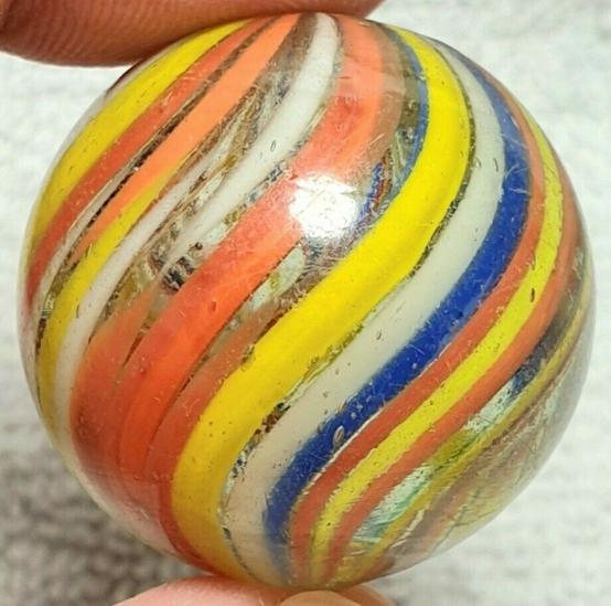 MARBLES 2 POUNDS 7/8" BLACK & YELLOW RAINBOW MARBLE KING MARBLES FREE SHIPPING 