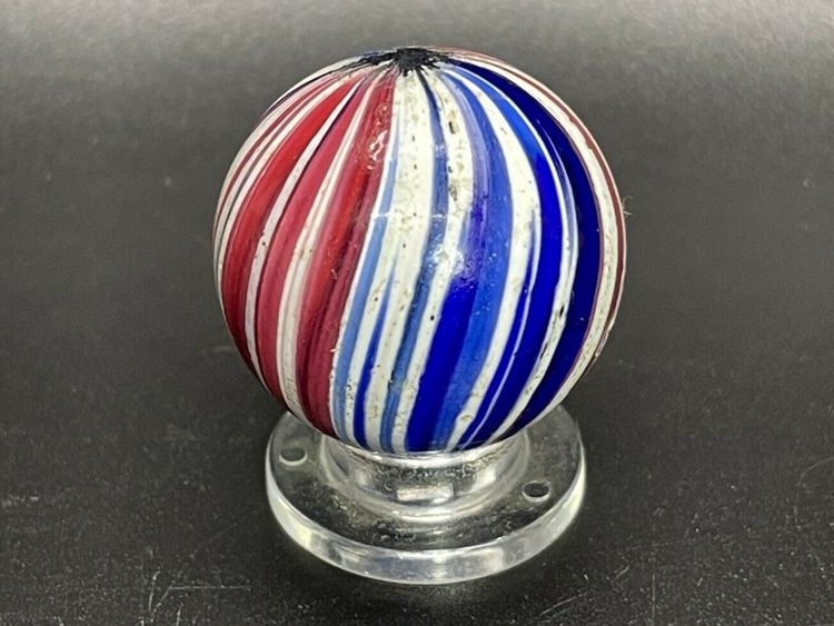 RARE Handmade Indian Swirl Marble “360” Blue Mag- Lite German Handmade Marble