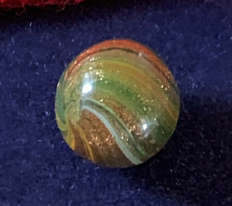 RARE 9/16 ONION SKIN LUTZ FLOATER MARBLE