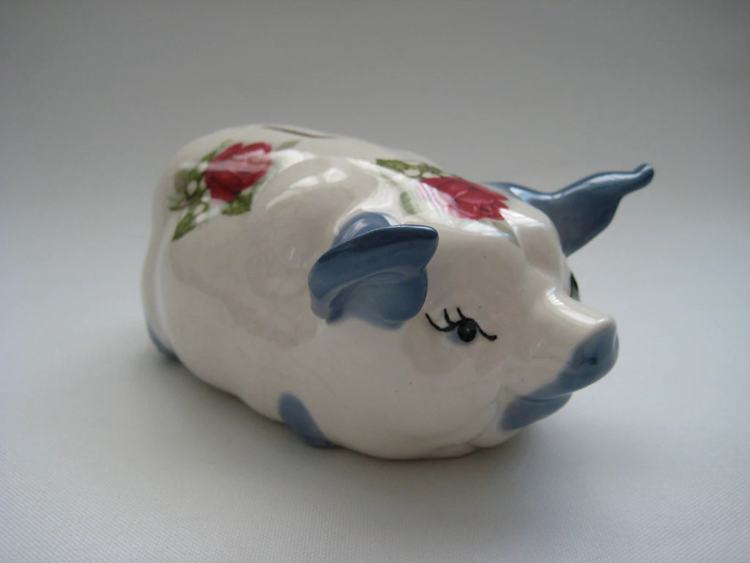 Japan Red Clay Pottery Miniature Piggy Banks 1940s Vintage