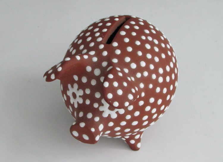 Zeuthen Keramik Denmark Whimsical Piggy Bank
