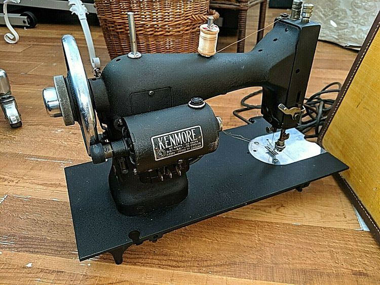 3. Vintage Antique Kenmore Sewing Machine E-6354