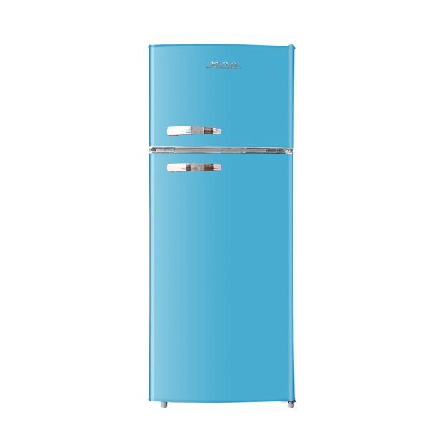 Blue Retro Refrigerator