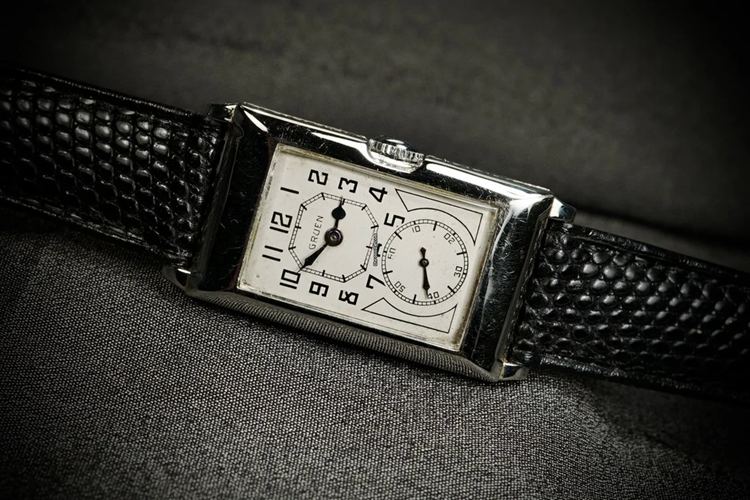 Gruen Techni-Quadron Vintage 1930`s Doctor`s Medical Watch