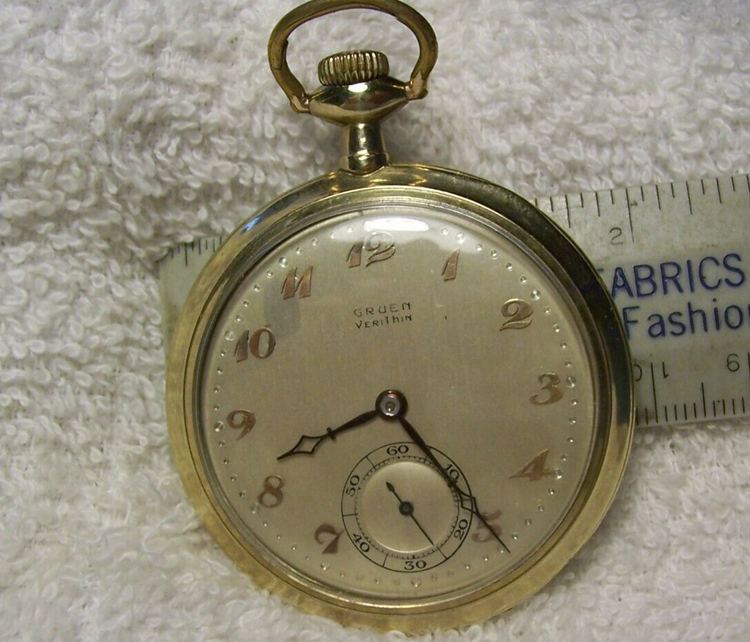 VINTAGE GRUEN 17 JEWEL SIZE 10 POCKET WATCH 1910