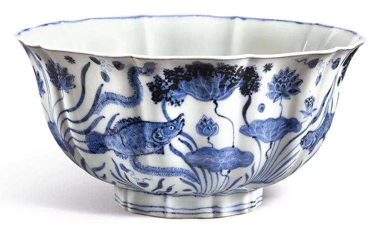 3. Blue and White Porcelain Bowl