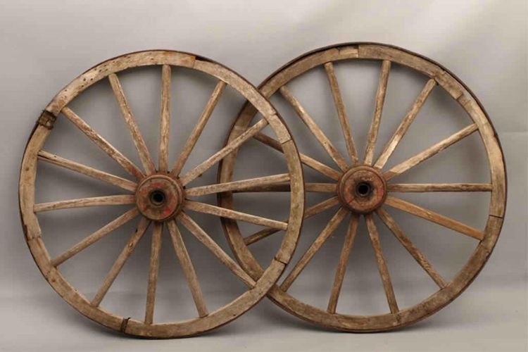 Wood Wheels w/ Spokes ~ Antique Toy Making Parts Wagons { 1 1/2" Dia } ~ by PLD 