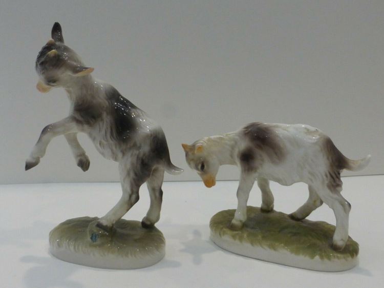 1. Nymphenburg Goat Porcelain Figurine