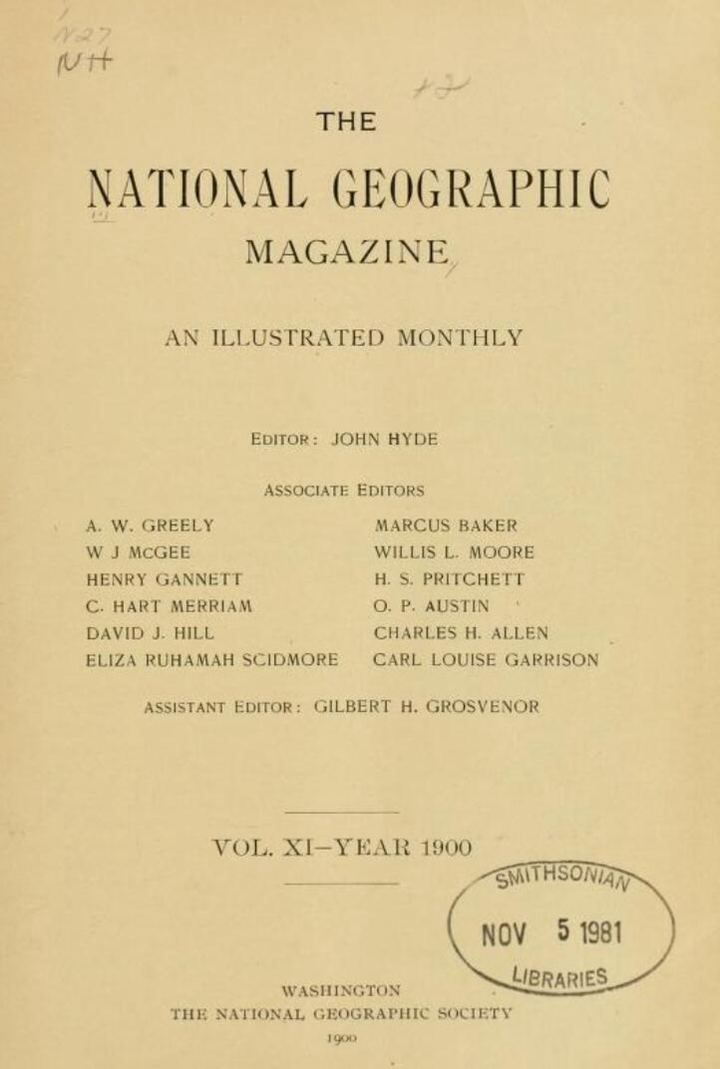 The National Geographic Magazine (1900)