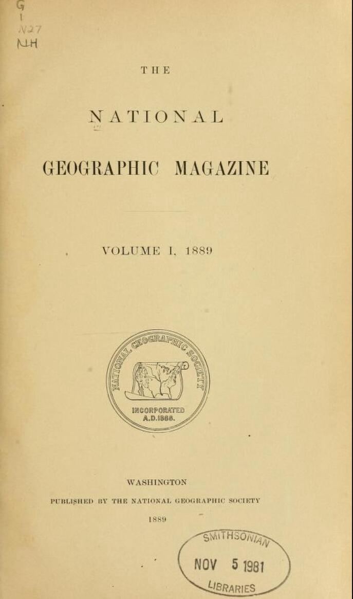The National Geographic Magazine (1889)