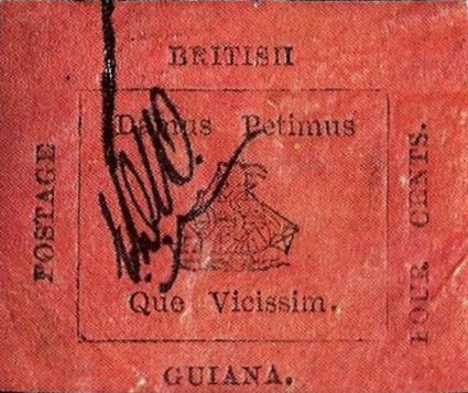 3. British Guiana 1 Cent Magenta