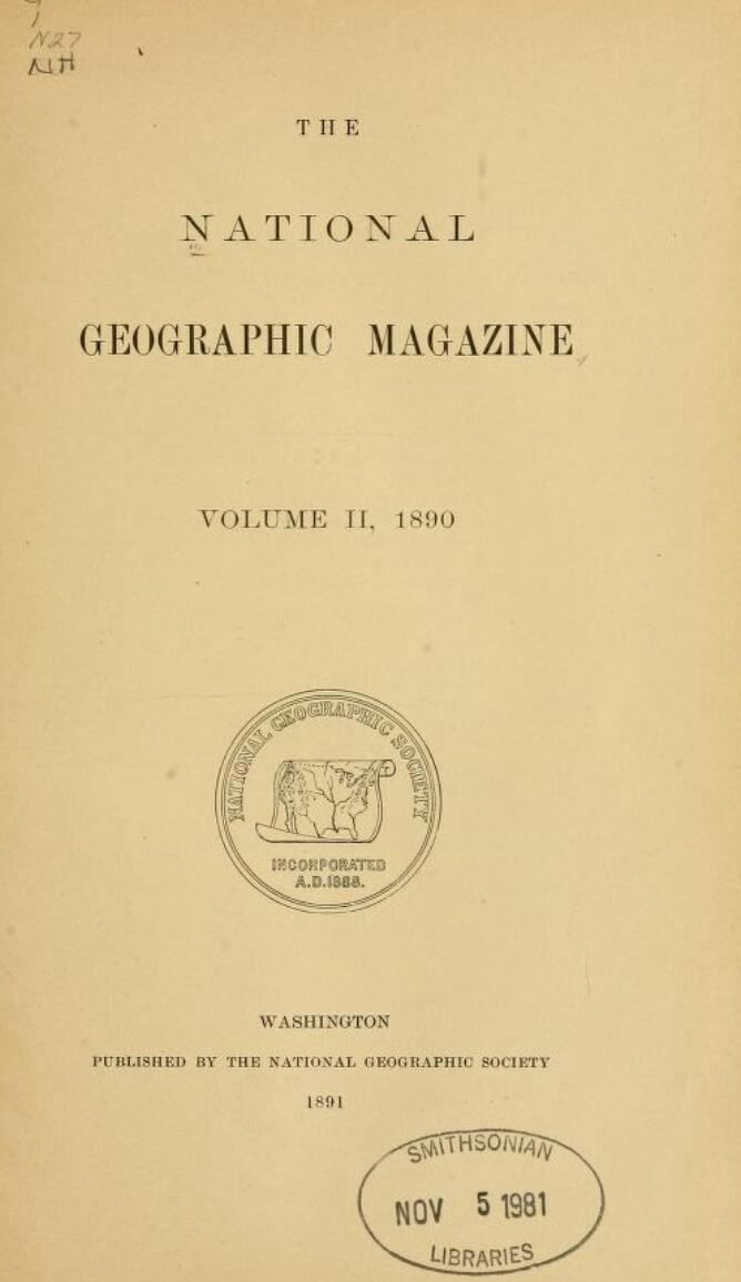 The National Geographic Magazine (1890)