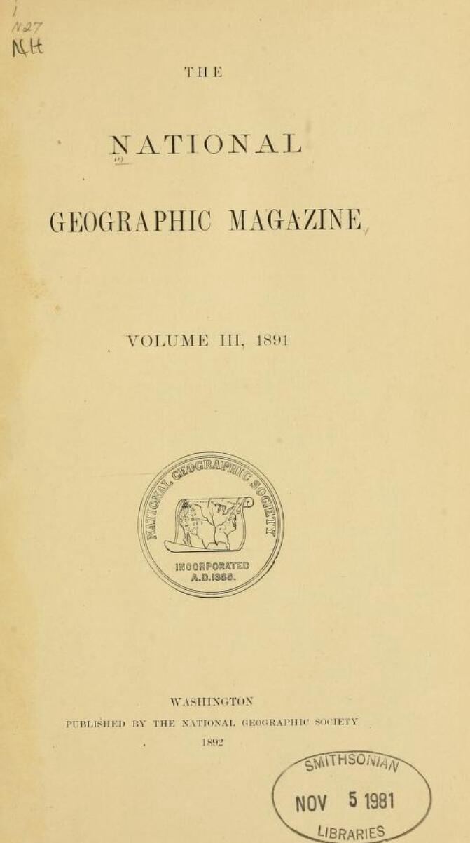 The National Geographic Magazine (1891)