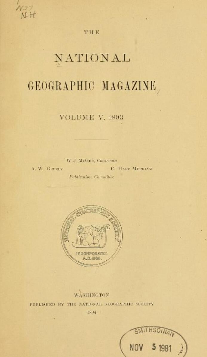 The National Geographic Magazine (1893)