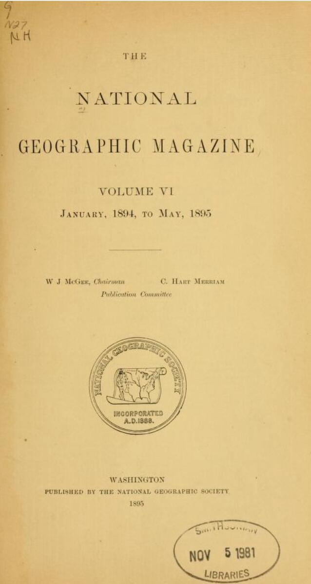 The National Geographic Magazine (1895)