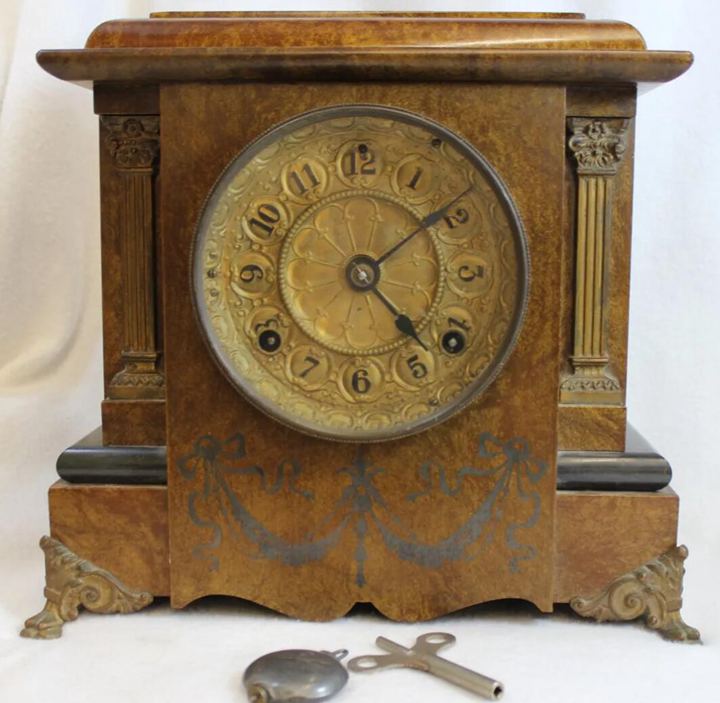 An 1881 Adamantine Mantle Clock