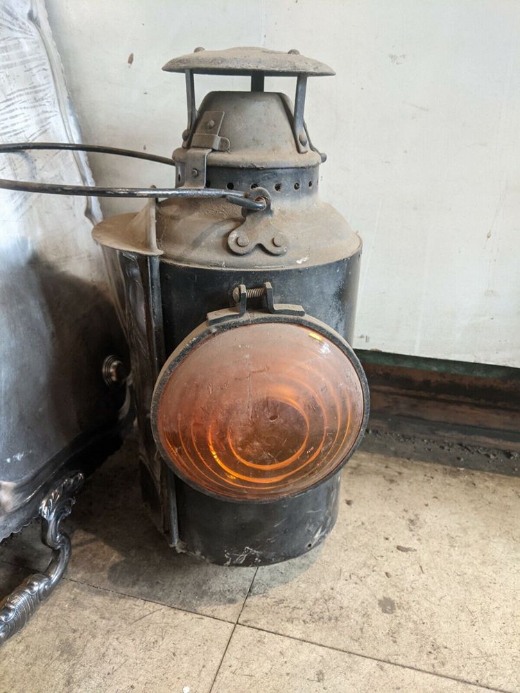 Antique Railroad Locomotive Lantern