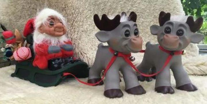 Christmas Troll With Reindeer