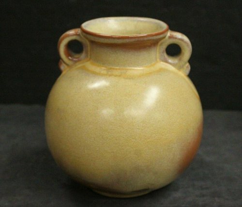 Double Loop Handled Ball Vase