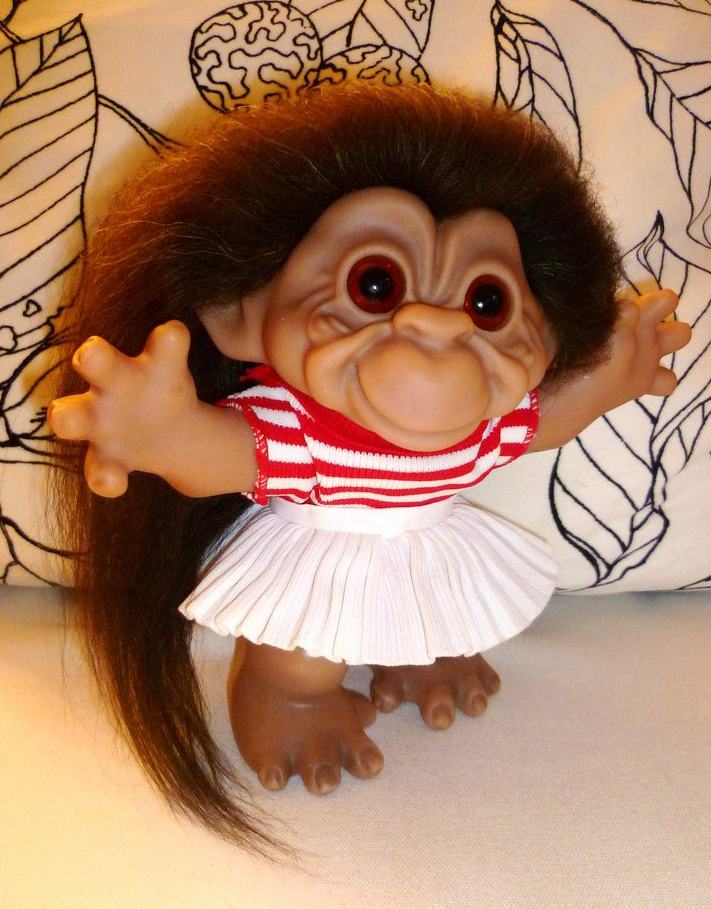 Female Monkey Troll Doll