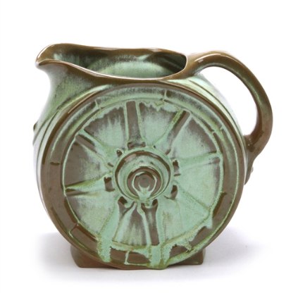 Prairie Green Wagon Wheel Pitcher, $ 49.50