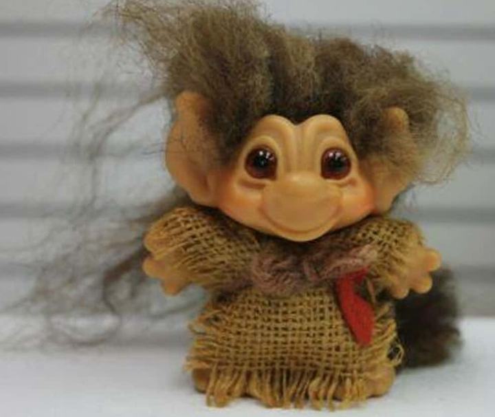 Troll Doll With Burlap Attire