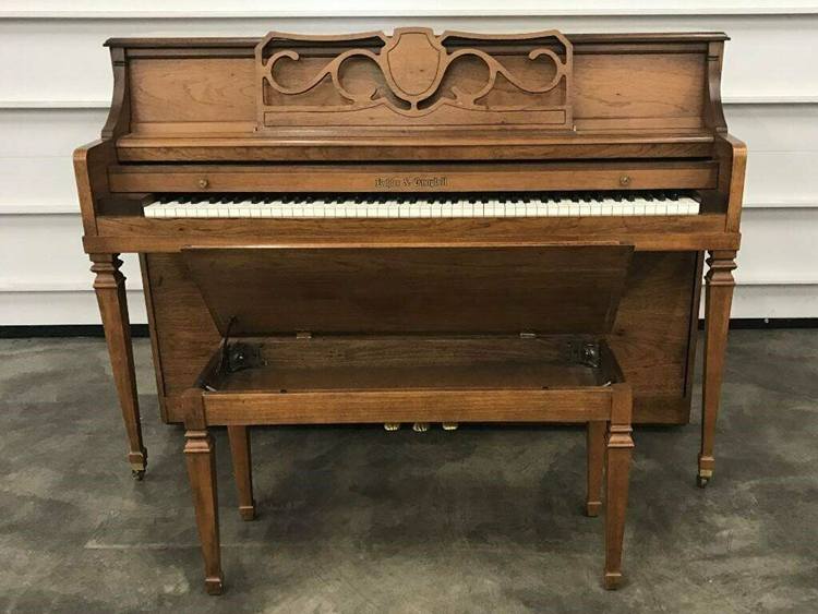 Vintage Heirloom Quality Kohler & Campbell Studio Piano with Bench