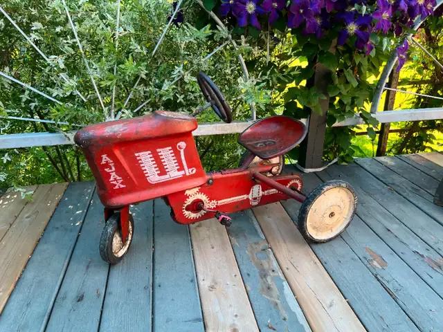Antique Ajax pedal tractor