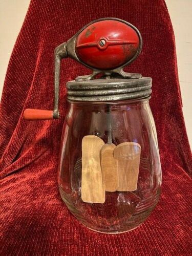 Antique Vintage Dazey Churn No. 4 Red