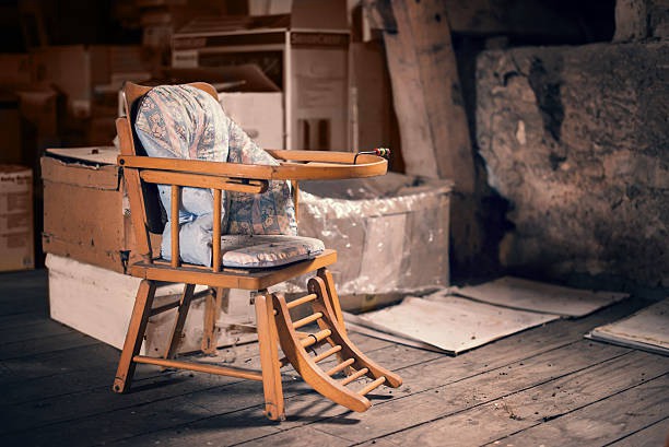 Antique Wooden High Chair