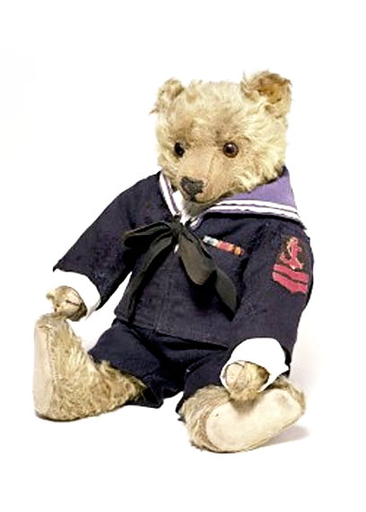 Teddy bear manufactured by the London-based firm of J. K. Farnell